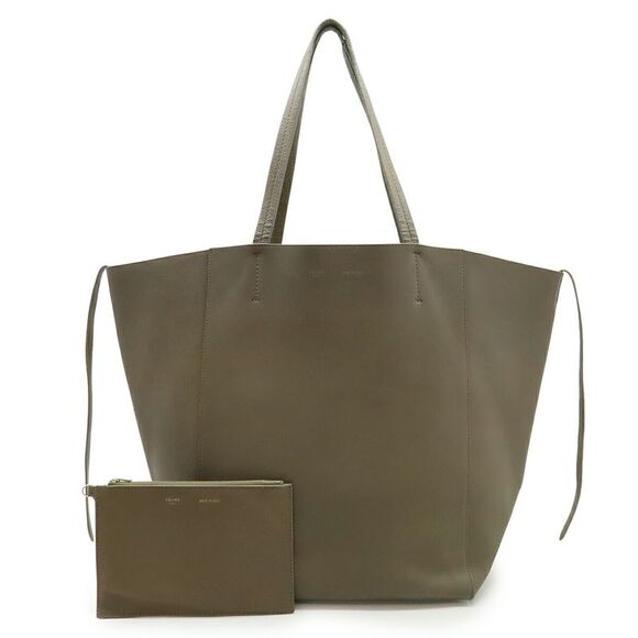 CELINE Handbags - Celine Leather Phantom Medium Tote Bag